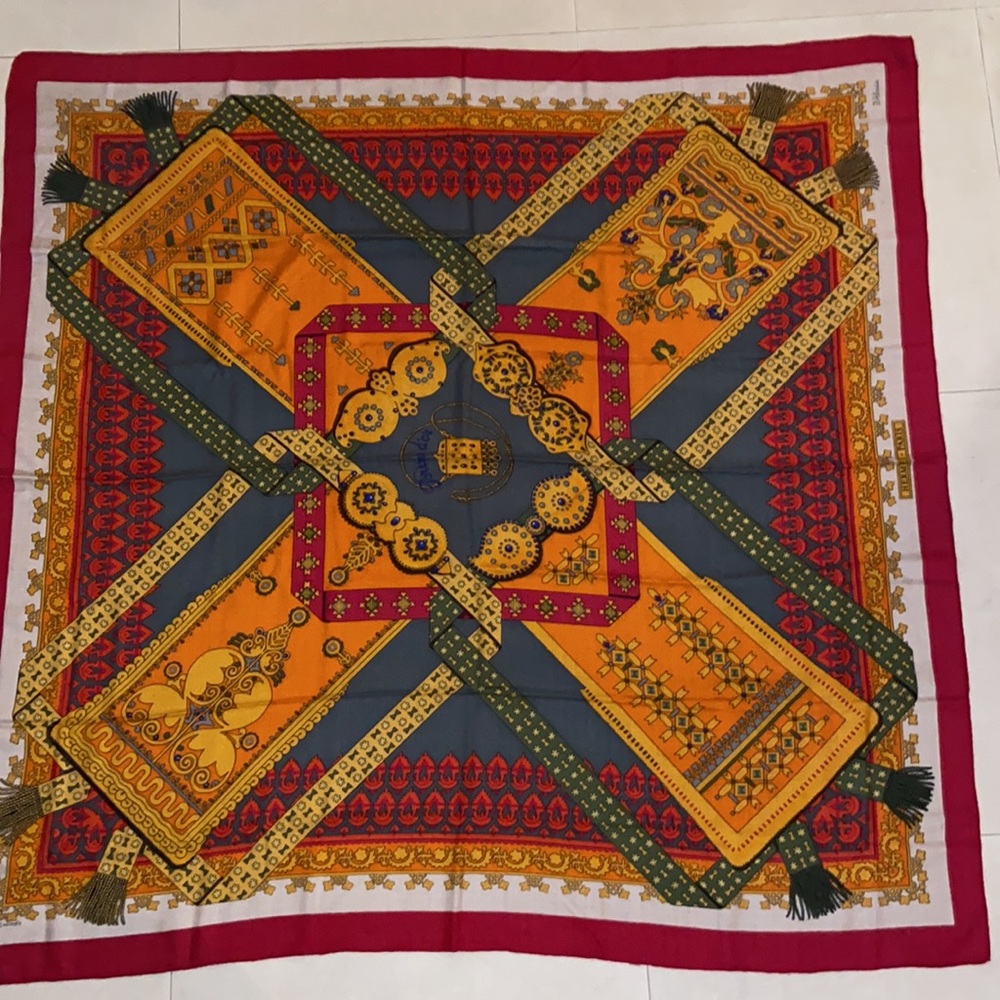 Hermes Brins d'or shawl 140 cm x 140 cm - Picture 4 of 12